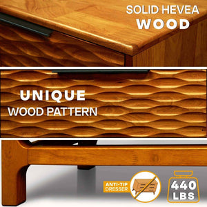 Elara Solid Wood Dresser with 5 Drawers - view 16