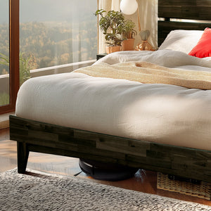Aurora Solid Wood Bed Frame - close-up