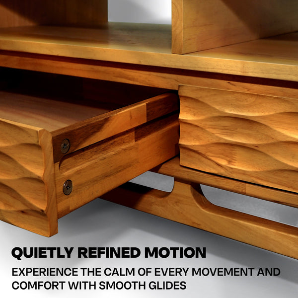Elara Wooden Coffee Table - lifestyle photo