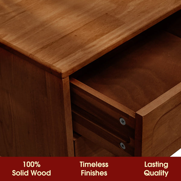 Savana Solid Wood 2-Drawer Nightstand - view 14