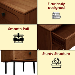 Savana Solid Wood 2-Drawer Nightstand - view 15