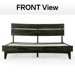 Aurora Solid Wood Bed Frame - in use