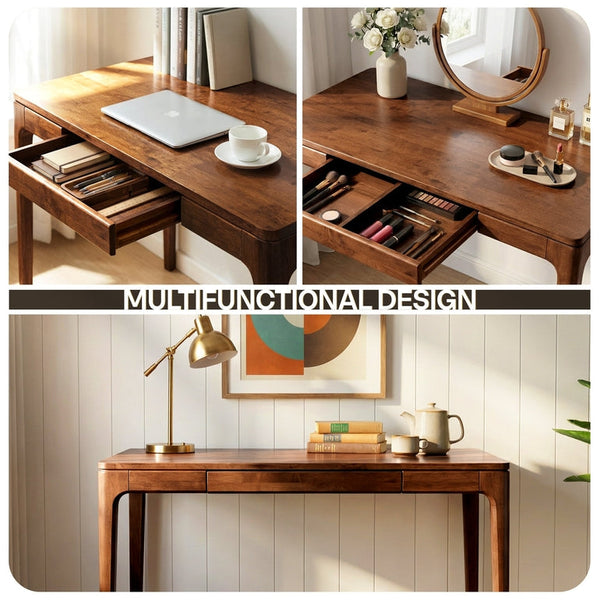 Wilma 48' Rubber Wood Desk - view 16