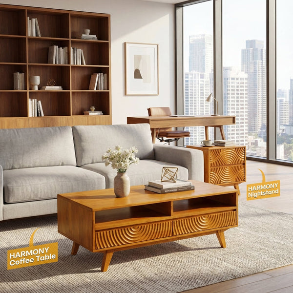 Harmony Wooden Coffee Table - alternate view