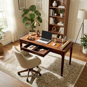 Wilma 48' Rubber Wood Desk - view 17