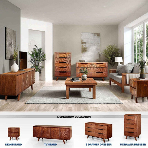 Harmony Solid Wood Dresser with 6 Drawers - view 15