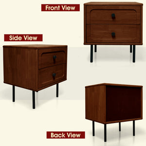 Savana Solid Wood 2-Drawer Nightstand - view 18