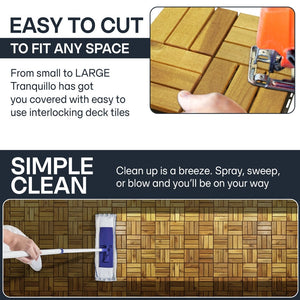 Tranquillo Solid Wood Premium Deck Tiles set 10 for Stylish Outdoor Spaces - view 16