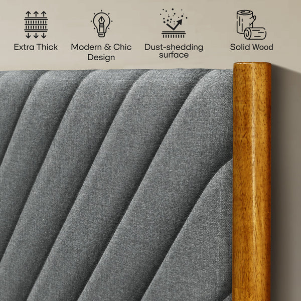 Astoria Solid Wood Bed Frame - close-up