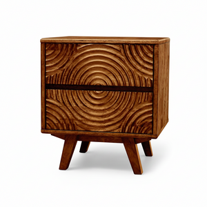 Harmony Solid Wood Nightstand - side view