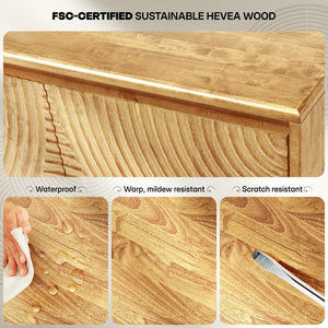 Harmony Wood TV Stand - close-up