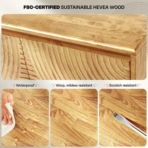 Harmony Wood TV Stand - close-up