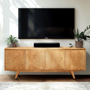 Harmony Wood TV Stand - front view