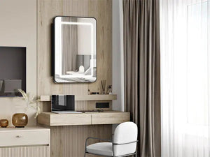 Hausvita Framed Recessed LED Light Bathroom Medicine Cabinet -small