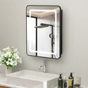 Hausvita Framed Recessed LED Light Bathroom Medicine Cabinet -small