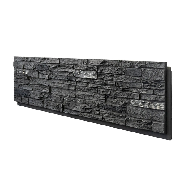 Faux Stone Wall Siding Panel, PU Stone Veneer Exterior, 46.46" x 13"