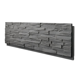 Faux Stone Wall Siding Panel, PU Stone Veneer Exterior, 46.46" x 13"