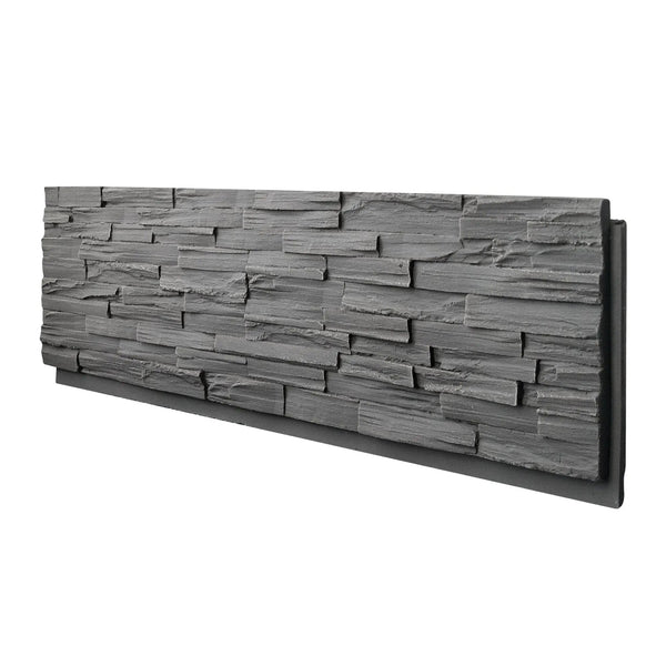 Faux Stone Wall Siding Panel, PU Stone Veneer Exterior, 46.46" x 13"
