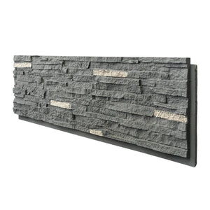 Faux Stone Wall Siding Panel, PU Stone Veneer Exterior, 46.46" x 13"