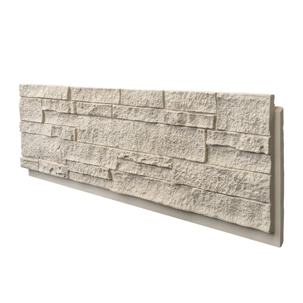 Faux Stone Wall Siding Panel, PU Stone Veneer Exterior, 46.46" x 13"