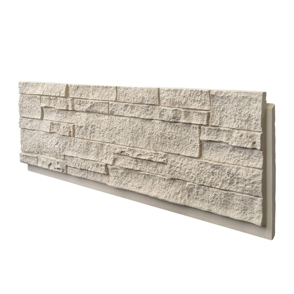 Faux Stone Wall Siding Panel, PU Stone Veneer Exterior, 46.46" x 13"