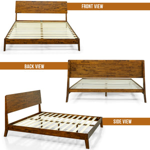 Serenity Solid Wood Bed Frame - view 15