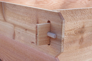 Timberlane Gardens Raised Garden Bed Kit Double Deep (Two 2x4) Select Cedar - close-up