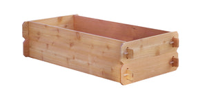 Timberlane Gardens Raised Garden Bed Kit Double Deep (Two 2x4) Select Cedar - detail view