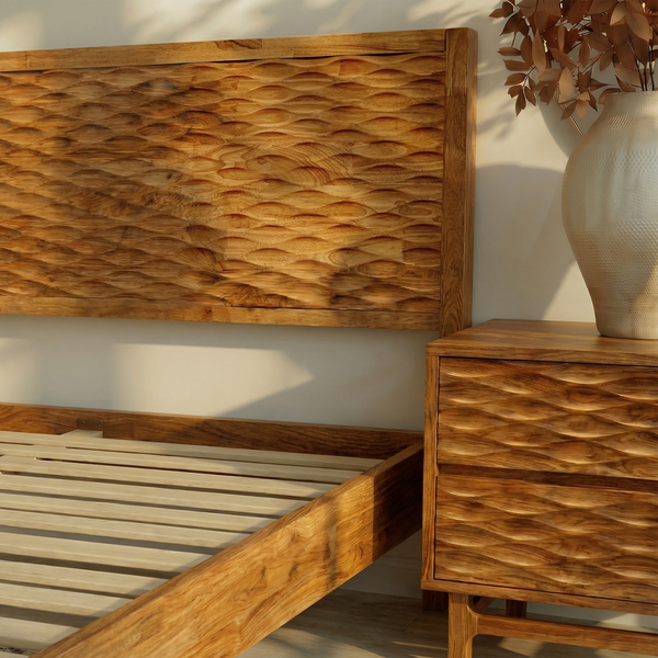 Elara Solid Wood Bed Frame - dimensions