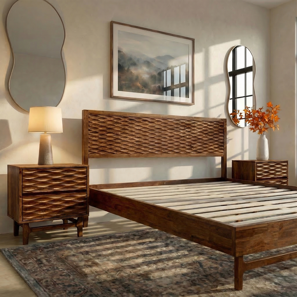 Elara Solid Wood Bed Frame - view 16