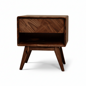 Laden Handcrafted Solid Wood Nightstand