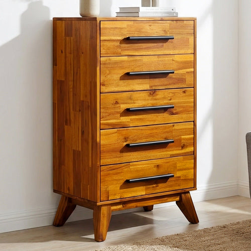 Linea Solid Wood Dresser - front view