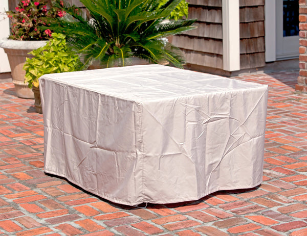 Longmont 48' Rectangular Aluminum Convertible Gas Fire Pit Table - view 11