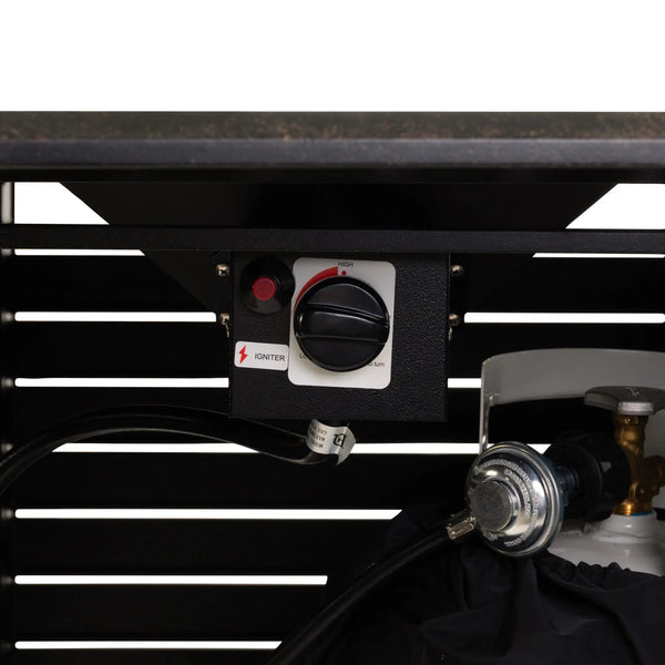 Longmont 48' Rectangular Aluminum Convertible Gas Fire Pit Table - view 15