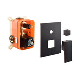 Oil Rubbered Bronze 12-Inch Wall-Mounted Rainfall Shower Faucet System with LED Option