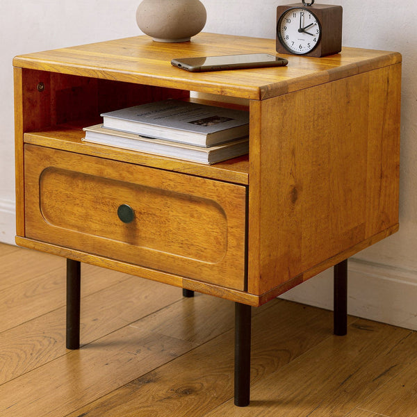 Savana Solid Wood Single-Drawer Nightstand - view 20