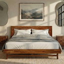 Elara Solid Wood Bed Frame - side view