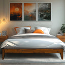 Mervyn Solid Wood Bed Frame - front view