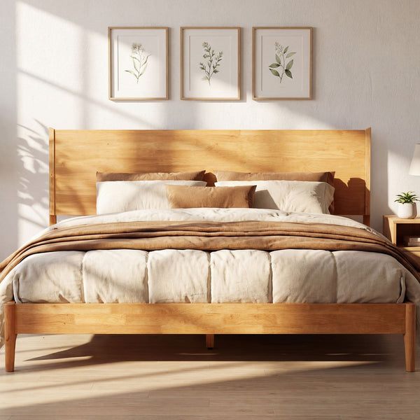Haven Solid Wood Bed Frame - front view