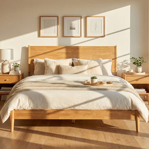 Haven Solid Wood Bed Frame - side view