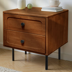 Savana Solid Wood 2-Drawer Nightstand - view 11