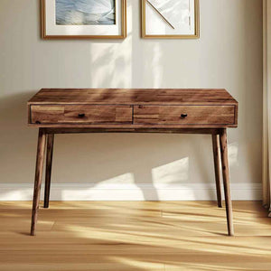 Acacia Lagom 48' Solid Wood Work Desk with Drawers for Functional Home Office - view 11