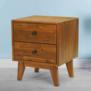 Silvia Solid Wood Nightstand - front view