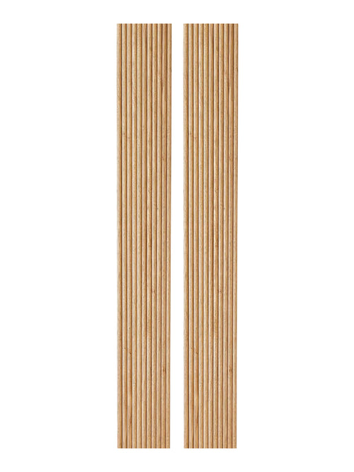 2-Pack Flexible Fluted Wall Panels-Natural