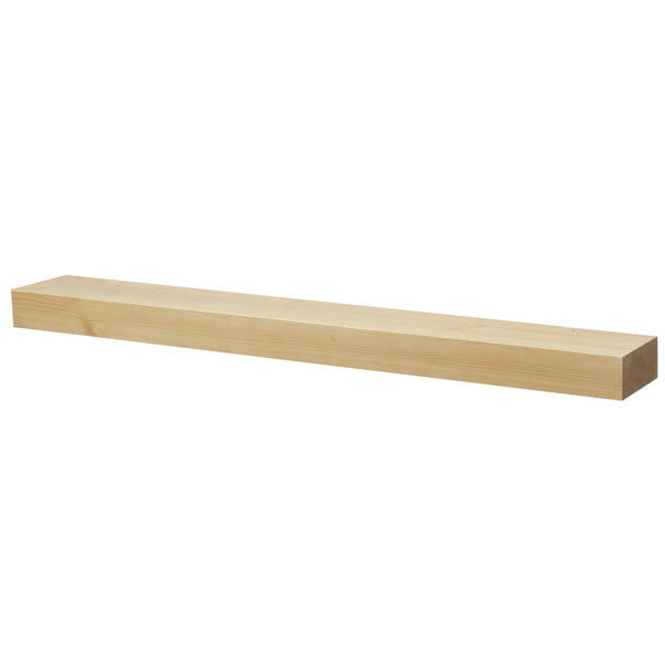 Modern Smooth Solid Timber Fireplace Mantel