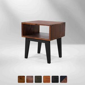 Serena Solid Wood Nightstand - lifestyle photo