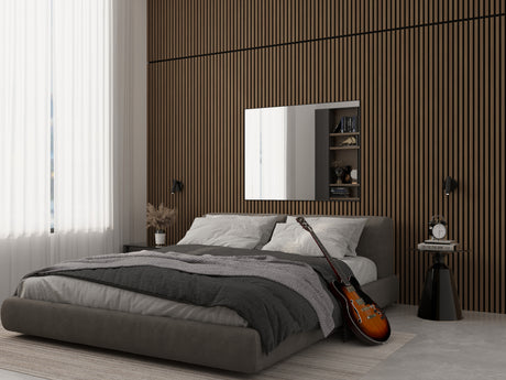 bedroom oak wood wall panels