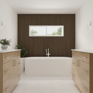 bathroom oak wood wall panels