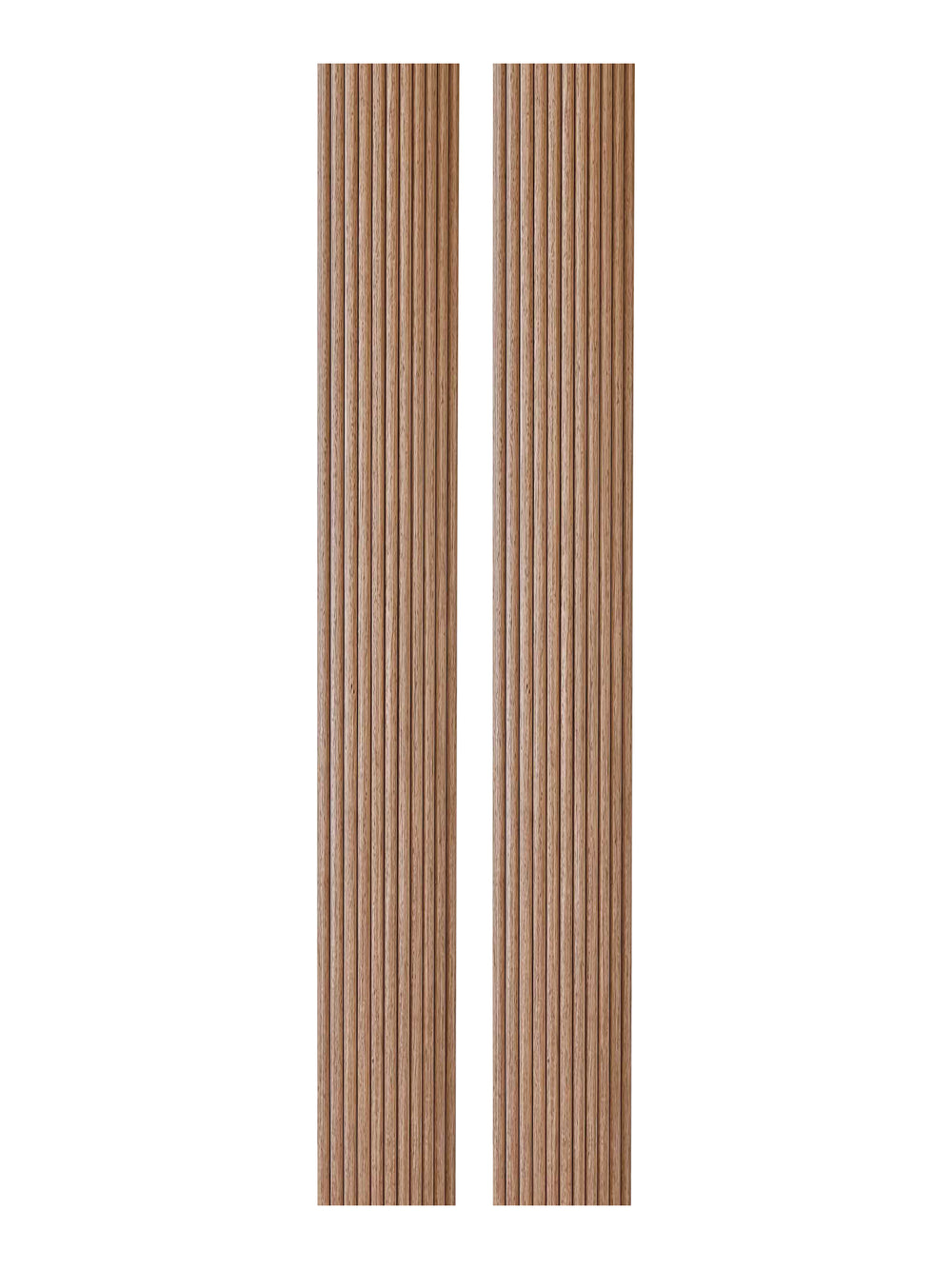 2-Pack Flexible Fluted Wall Panels - Oak