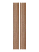 2-Pack Flexible Fluted Wall Panels - Oak